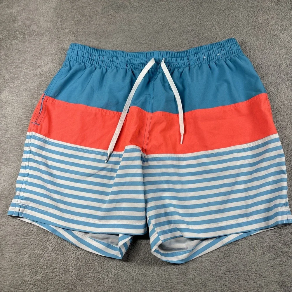 Chubbies Striped Swim Shorts Orange/Blue 5.5